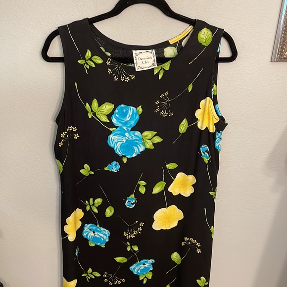 Gorgeous Rayon Sleeveless Floral Maxi Shift Dress size M - Picture 2 of 7